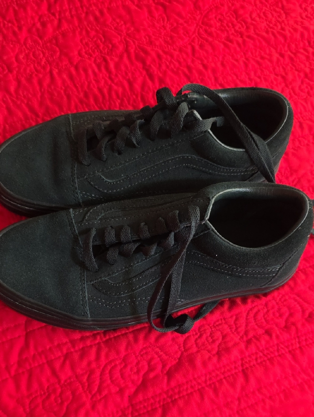 VANS Dark Green Low Tops w Laces M6/W7.5